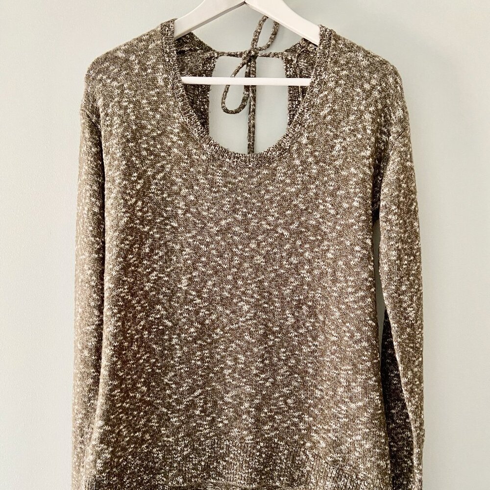GAP Moss Green Sweater with Tie Back - Size M